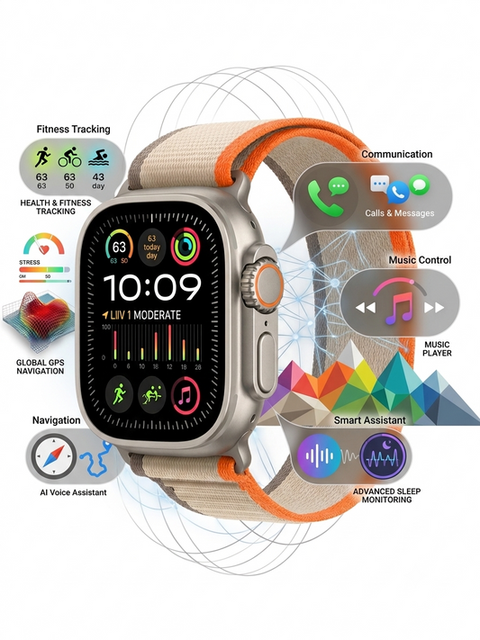 Smart Watch Ultra 3 Max 562 (7-in-1 Edition) – Premium Multi-Strap Bundle