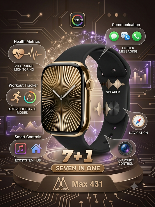 Smart Watch Series 11 Max 431 (7-in-1 Edition) – Premium Multi-Strap Bundle