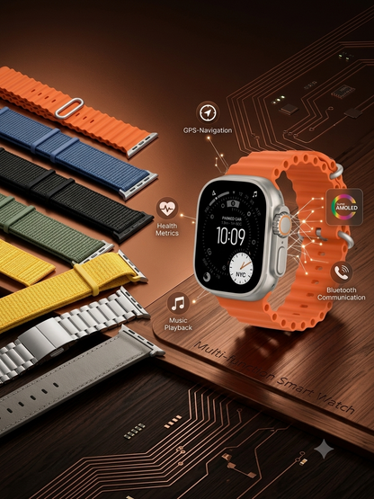 SmartWatch Ultra 3 - Ultimate 7-Strap Edition